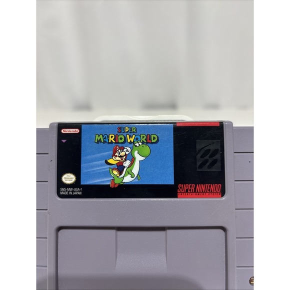 Super‎ Mario World Super Nintendo 1991 Cartridge Only Tested & Works SNES - Picture 2 of 10